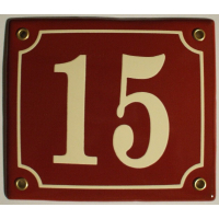 Huisnummer bord 'extra 2' 15x13 cm